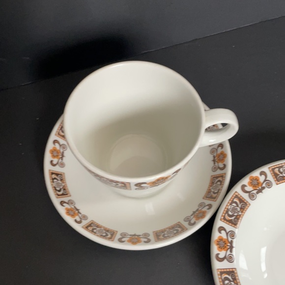 3 Pc Vintage Grindley Staffordshire England Tavern Cup & Saucer Set Berry Bowl - Picture 5 of 10